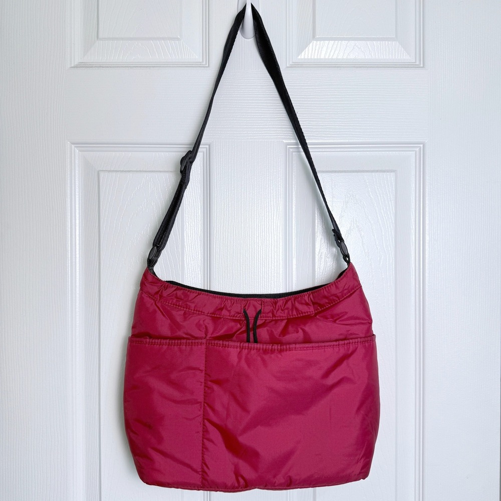 Vintage Ralph Lauren Polo Jeans‎ Co Red Nylon Shoulder Bag Adjustable Strap